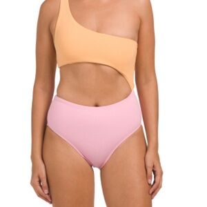 Wilo Asymmetrical One-Piece Swimsuit. Size M
